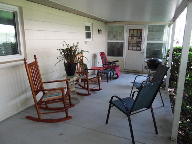 COVERED BACK PORCH