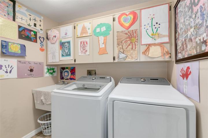 Separate laundry room inside the home. Washer and dryer do not convey.