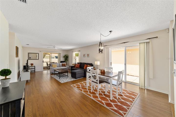 Dining & Living room combo makes a great open floor plan