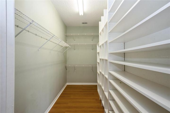 Walk in closet with built ins