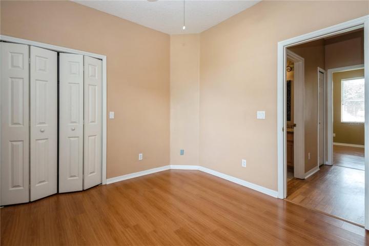 Bedroom #2 with view to hallway