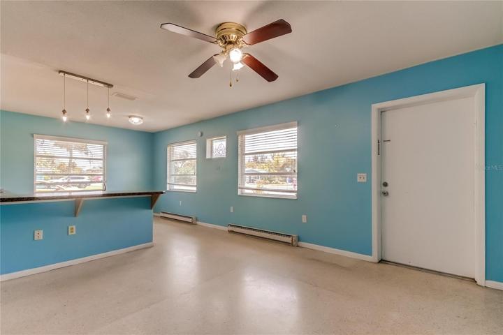 Unit 1 (East) 1BR 1BA - Entry/living area