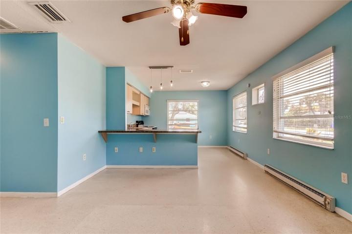 Unit 1 (East) 1BR 1BA - Living area