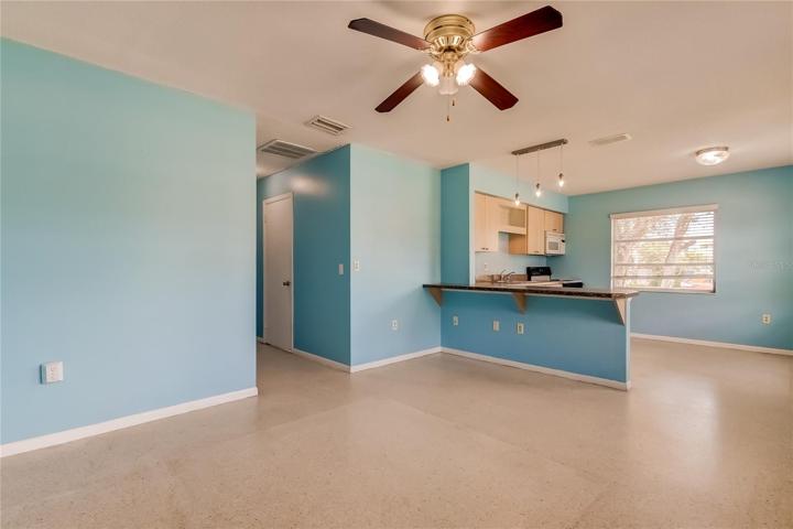 Unit 1 (East) 1BR 1BA - Living area