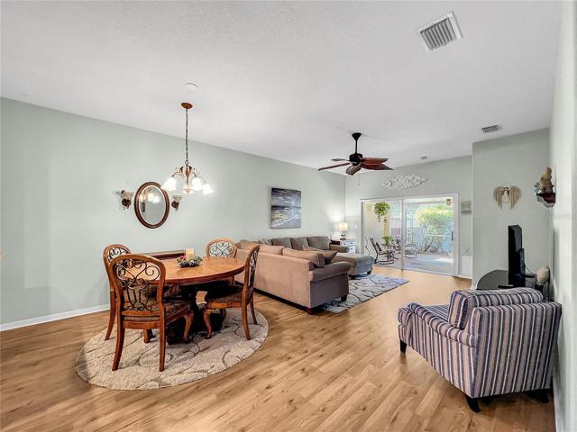 Open floor plan for Living Room/Dining Room combination