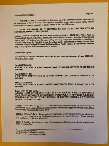 PAGE 2 - ZONING ORDINANCE