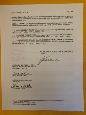 PAGE 3 - ZONING ORDINANCE
