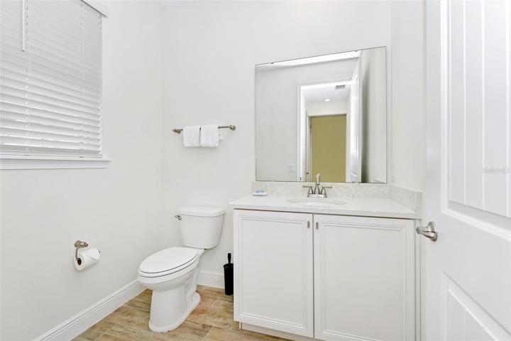 1/2 bath first floor