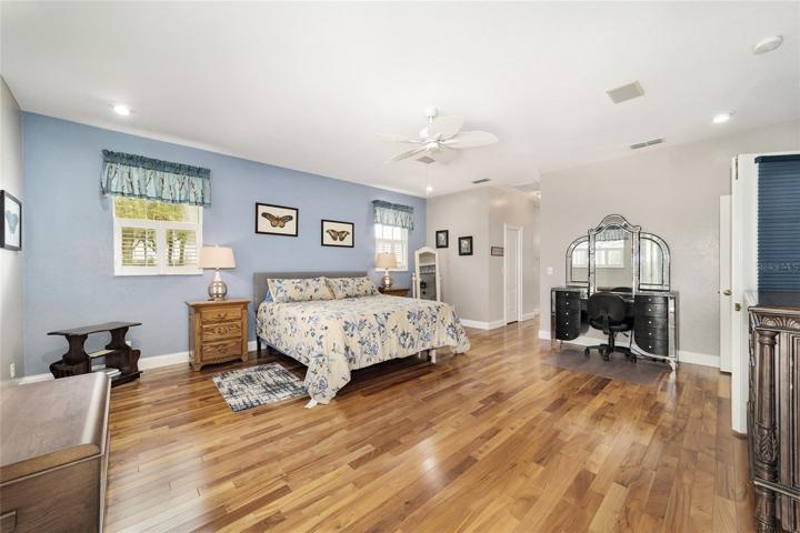 MASTER BEDROOM WITH HIS/HERS CLOSETS