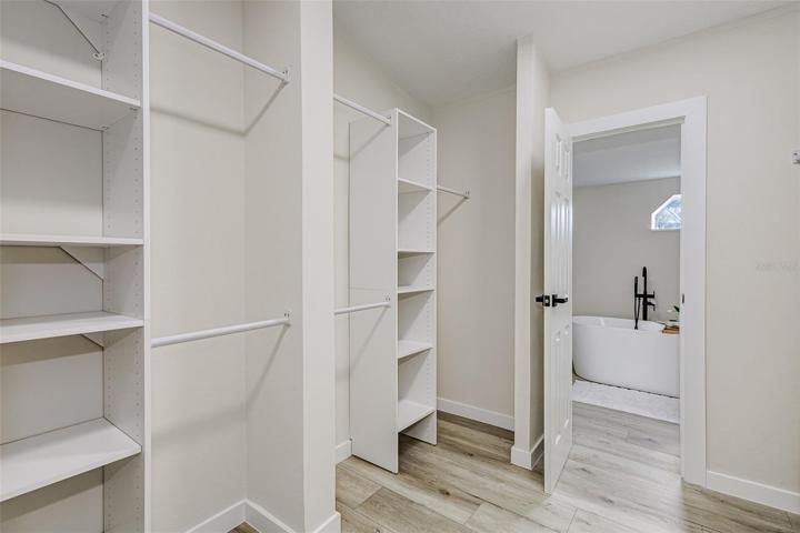 Primary Walk In Closet