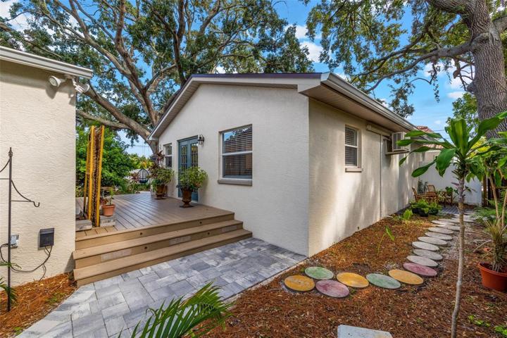 Private entrance to studio apartment