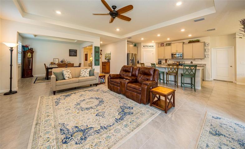 Large opening living area!