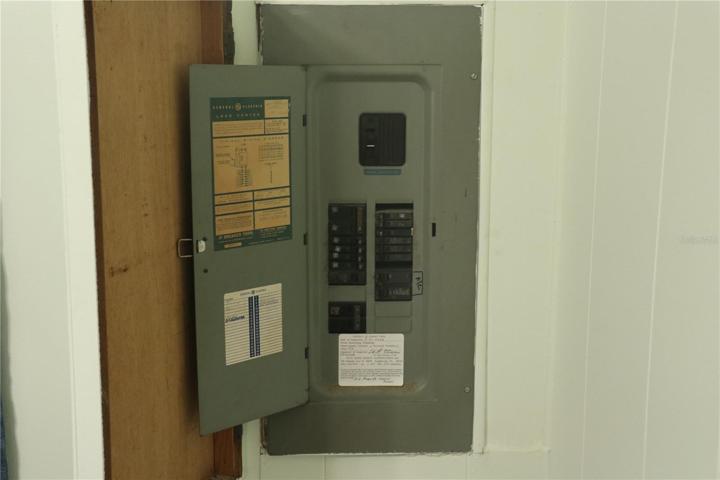 Breaker Box in Guest Bedroom