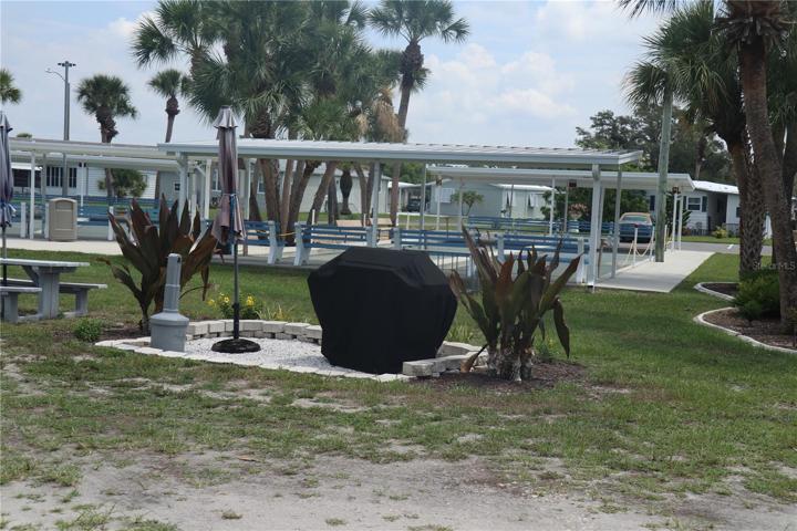 Grill Area by the Tiki Hut