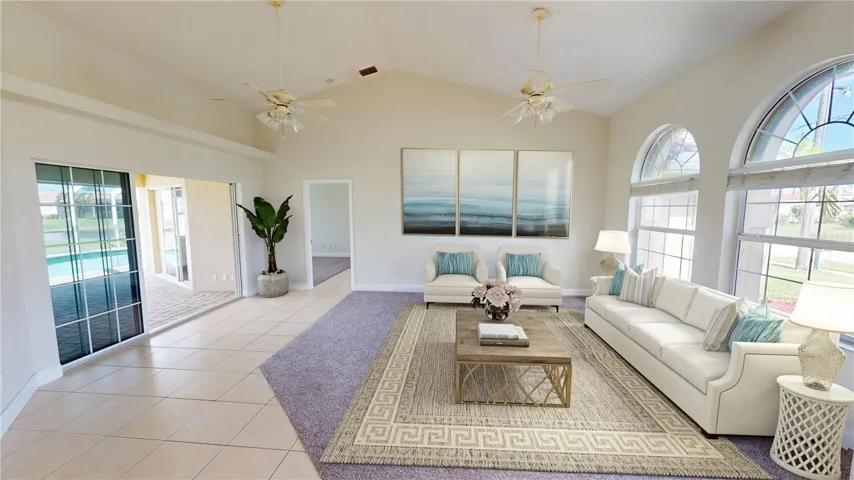 LIVING ROOM VIRTUALLY STAGED