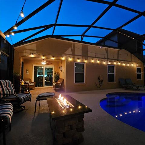 Firepit at night