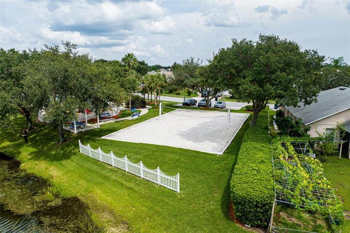 Community volleyball court
