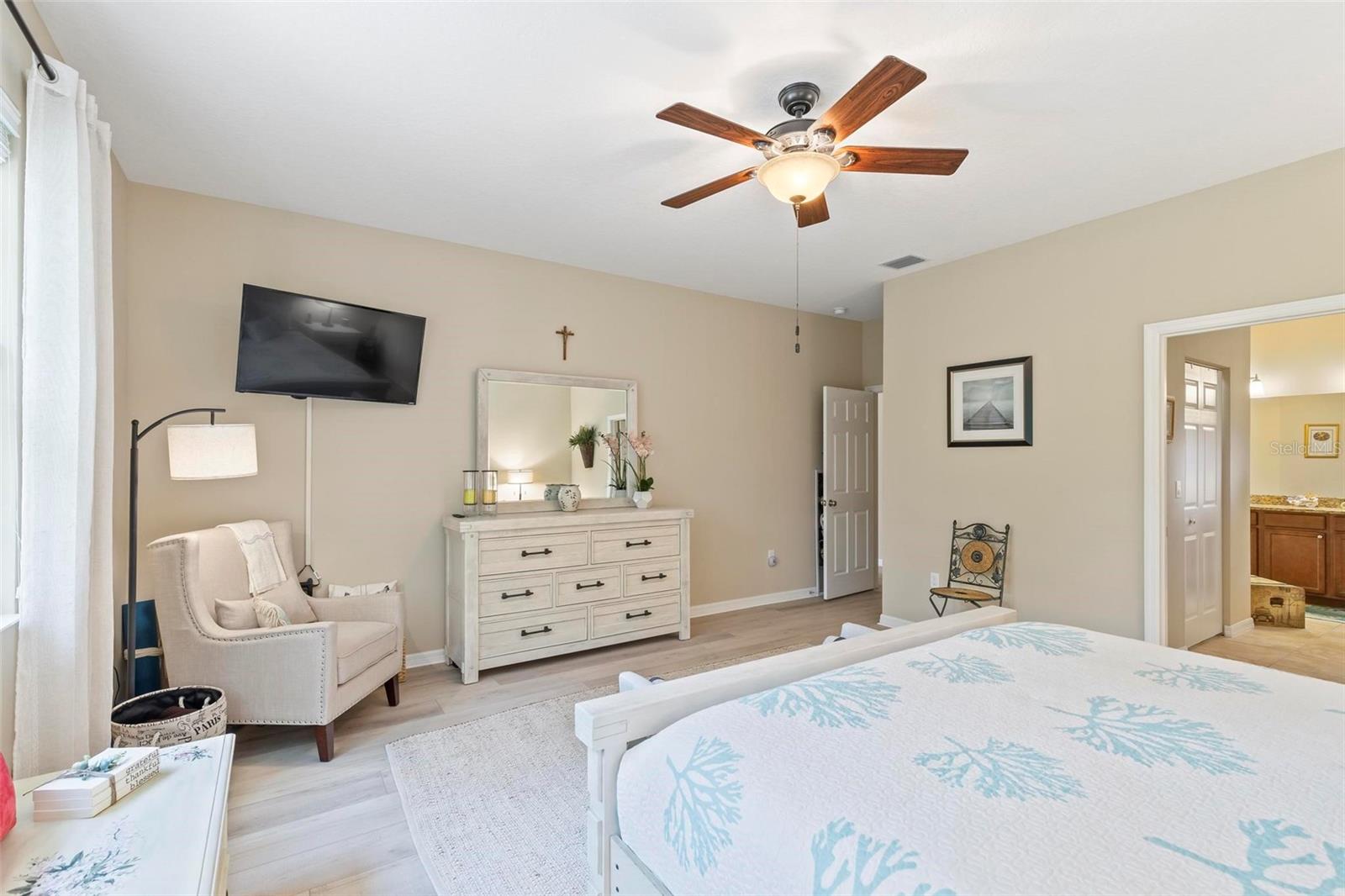 Spacious master bedroom