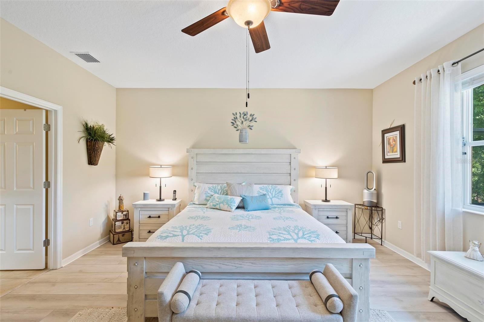 Spacious master bedroom