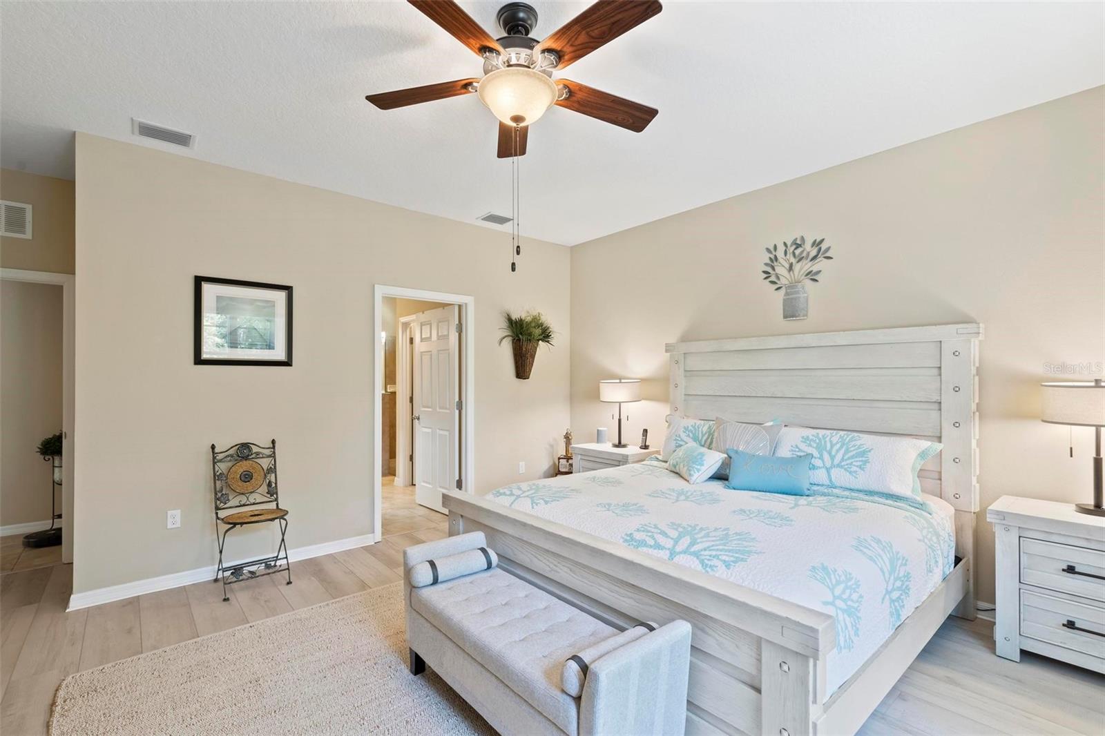 Spacious master bedroom