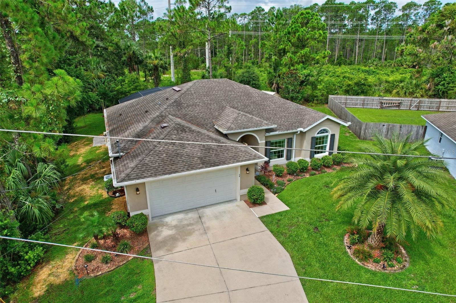 Drone view of home
