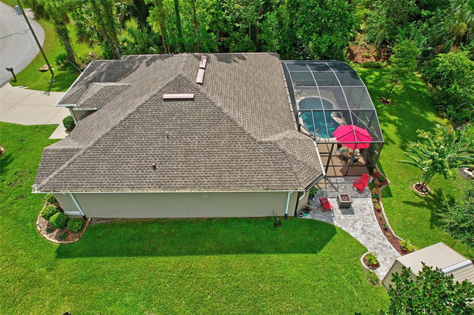 Drone view of Home