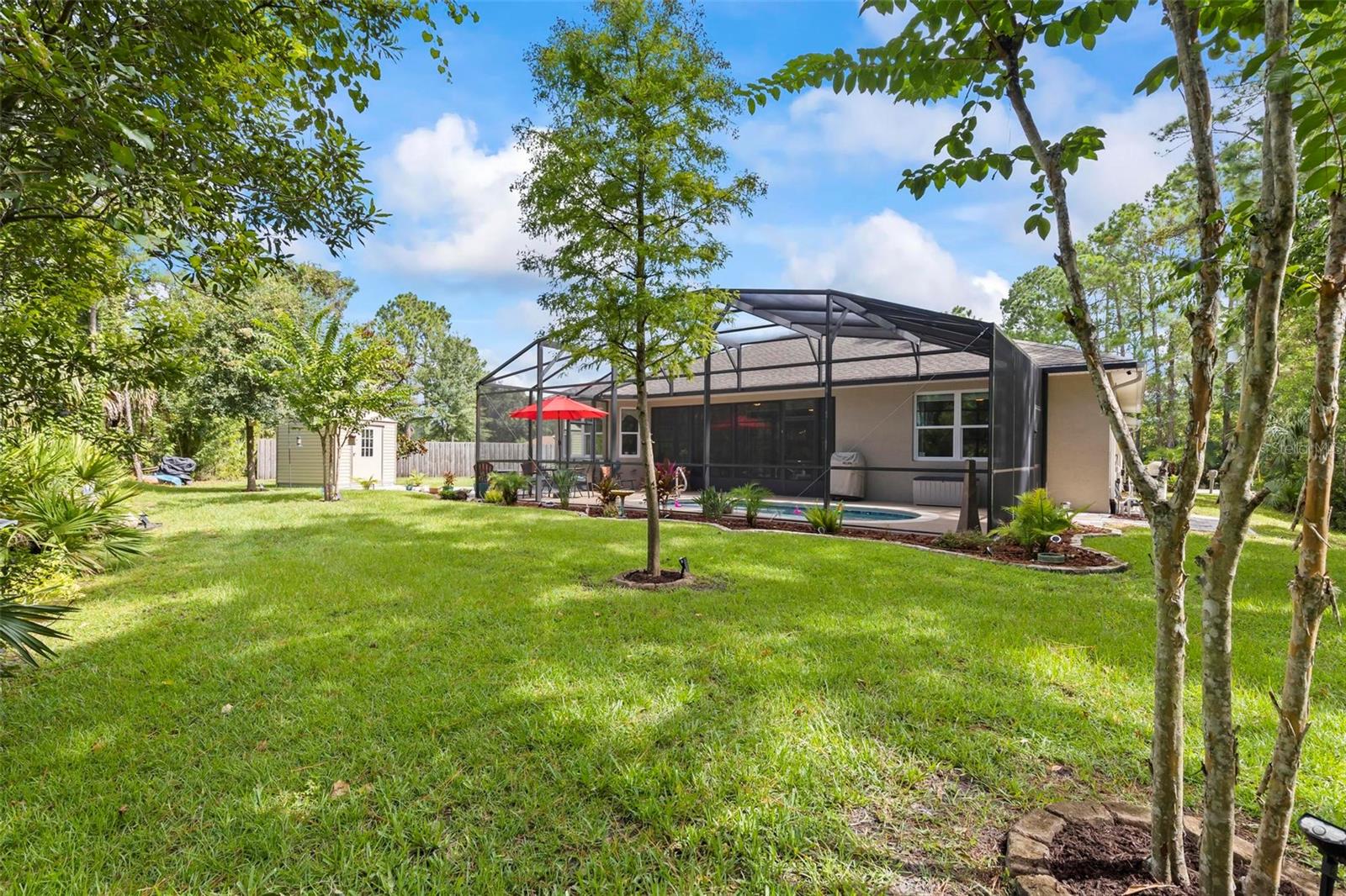 Backyard to back of home