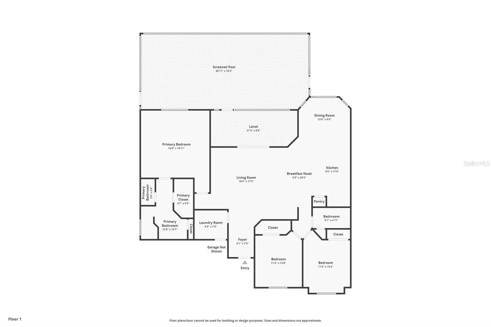 Floor plan of home