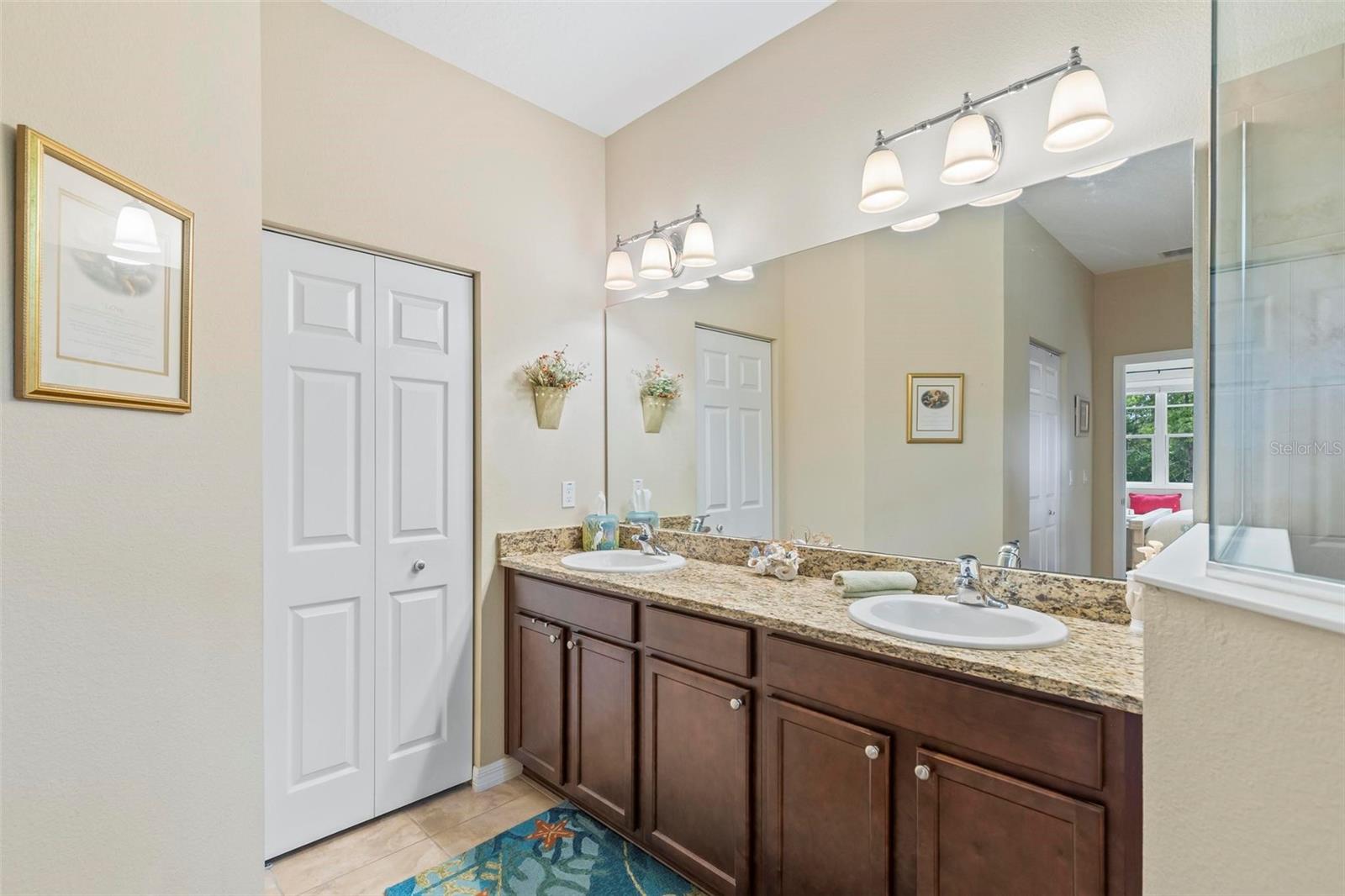 Spacious master bath