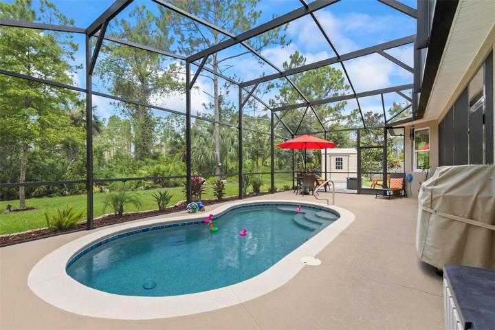 pool with spa and enclosure