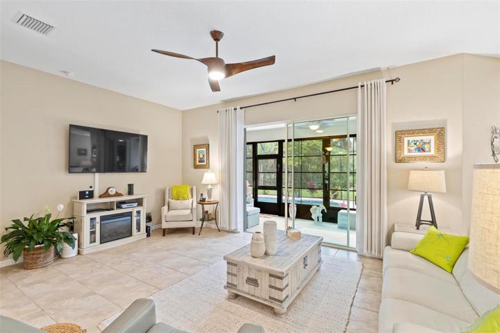 Family room to pool area