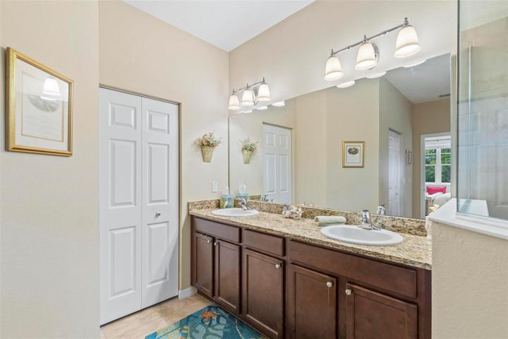 Spacious master bath