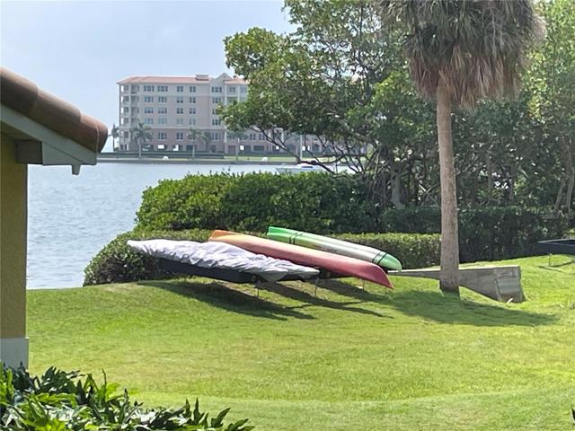 Storage space for personal watercraft at the waterfrong.