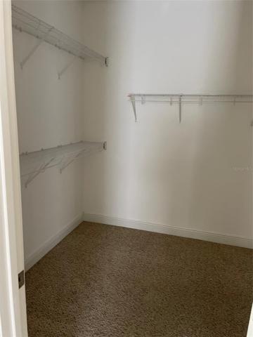 Large walk-in closet in the Master suite upstairs.