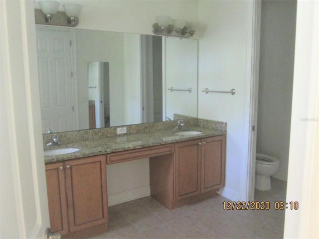 Master bath features double sinks.