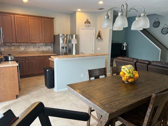Dining Room opens to Kitchen