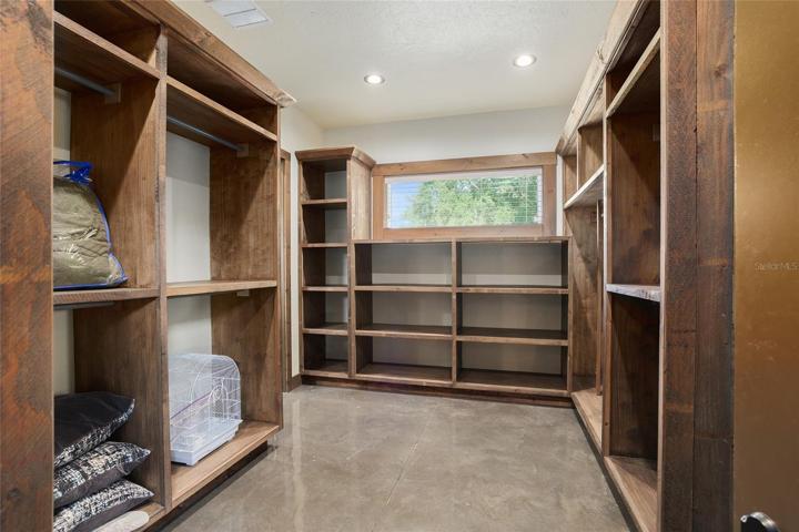 Master walk-in closet