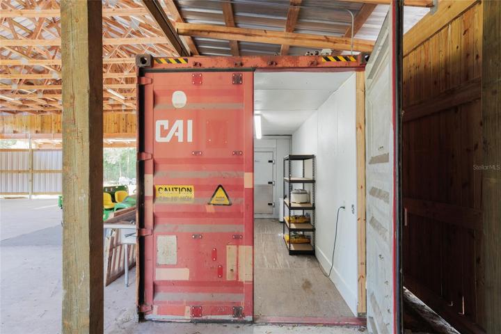 First Retro-fitted 40' crate commercial refrigerator/ freezer/dry good storage