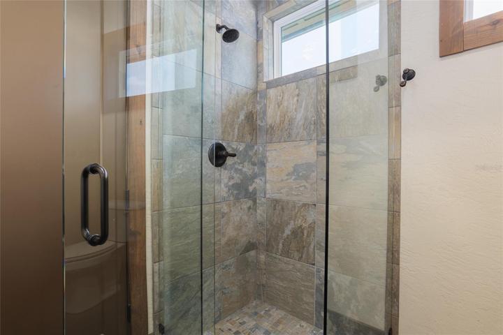 Walk-in shower in Jack-n-Jill bathroom