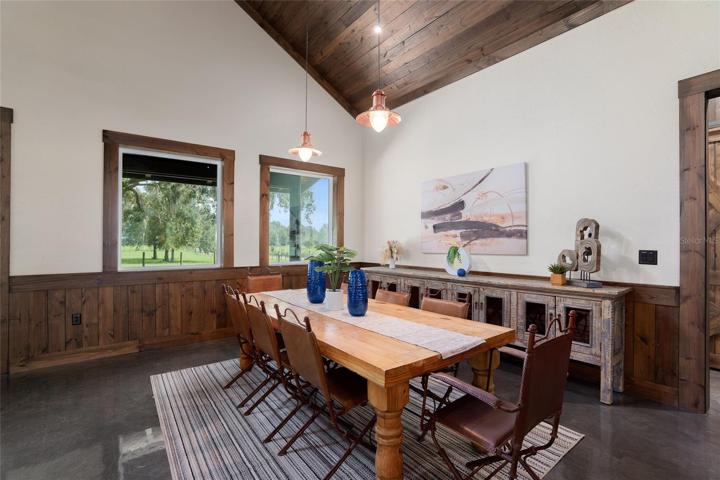 Dining room with large buffet