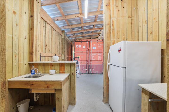 Barn kitchen/sink area