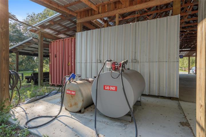 Personal 250 gallon diesel and 150 gallon gas fuel tanks