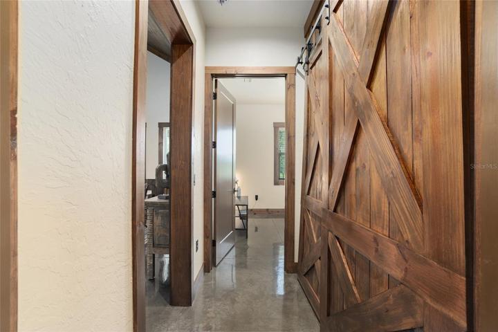 Hallway closet between guest bedrooms