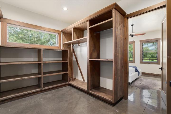 Master suite expansive walk-in closet