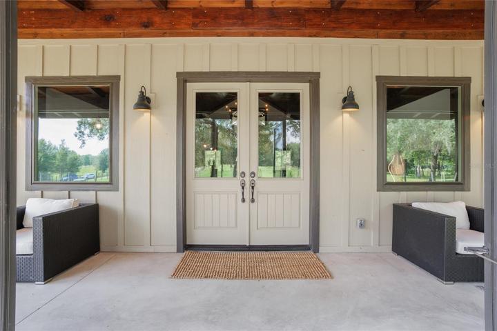 French doors in front entrance