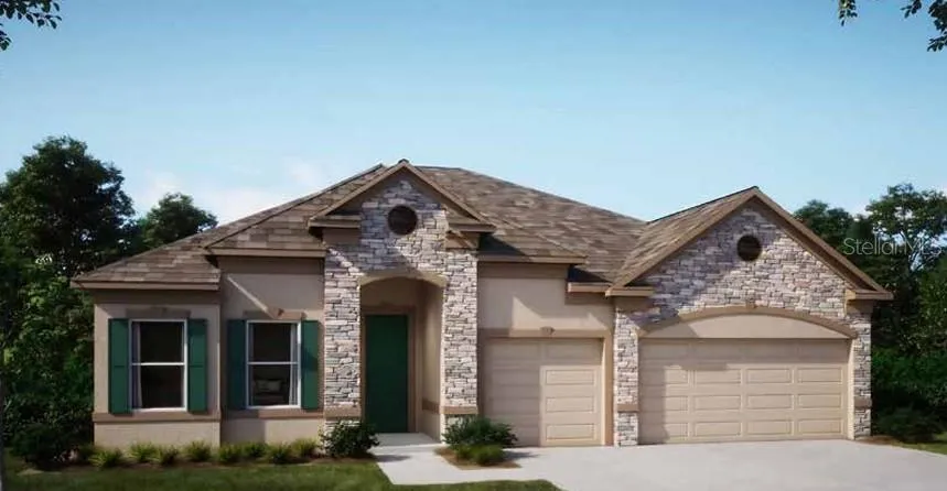 Artist Rendering-Model home - actual features may vary.