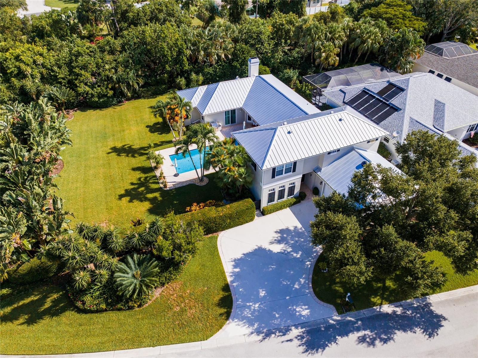 Aerial View of Home & property from street