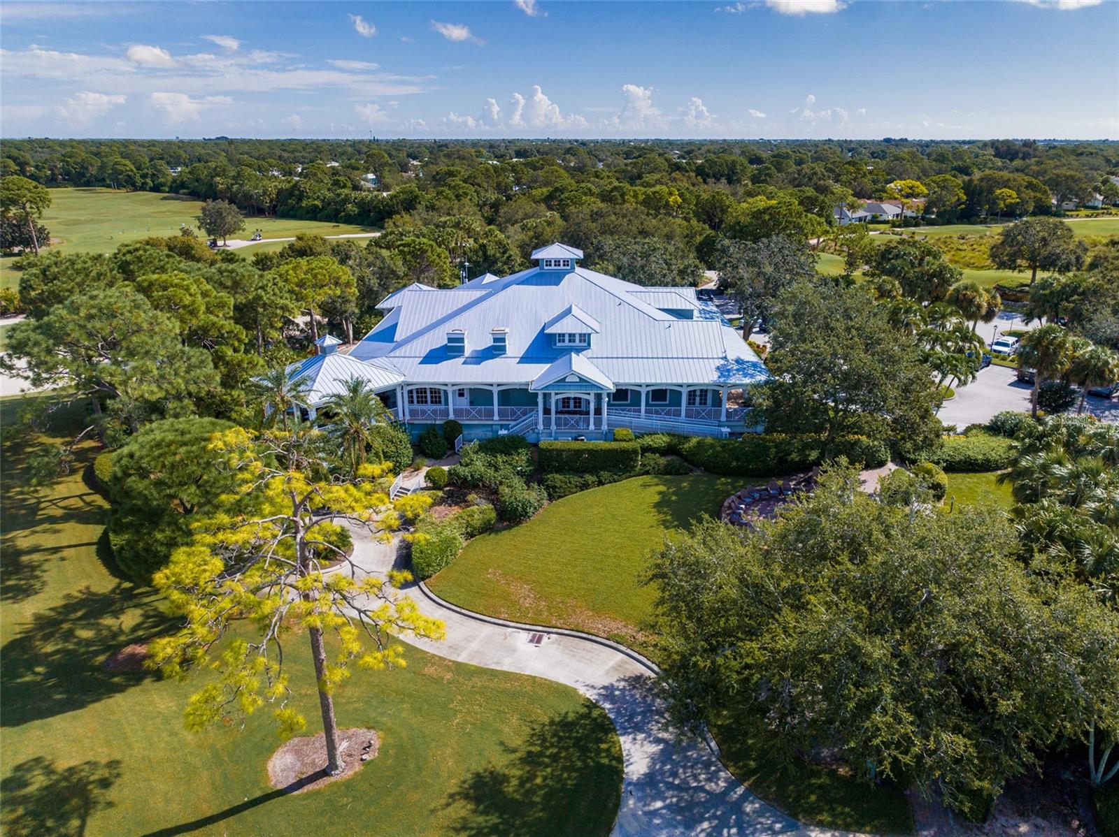 Aerial View of Main Clubhouse front elevation