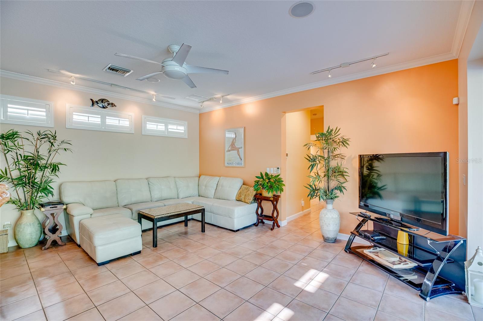 Living Room next to kitchen