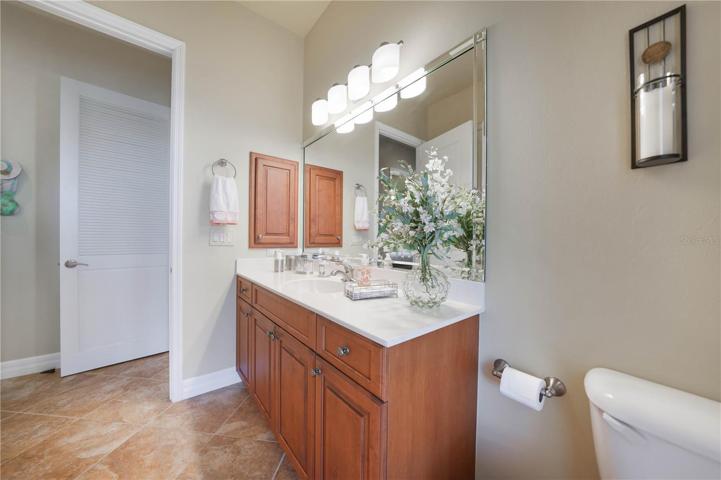 Guest Bath that also serves as a pool bath